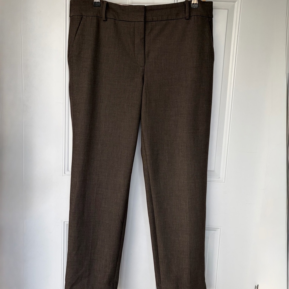 •Talbots•  Taupe Hampshire Ankle Pants  - Size 14